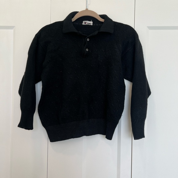 Avon P. Celli Sweaters - Vintage Avon P.Celli Polo Sweater Black